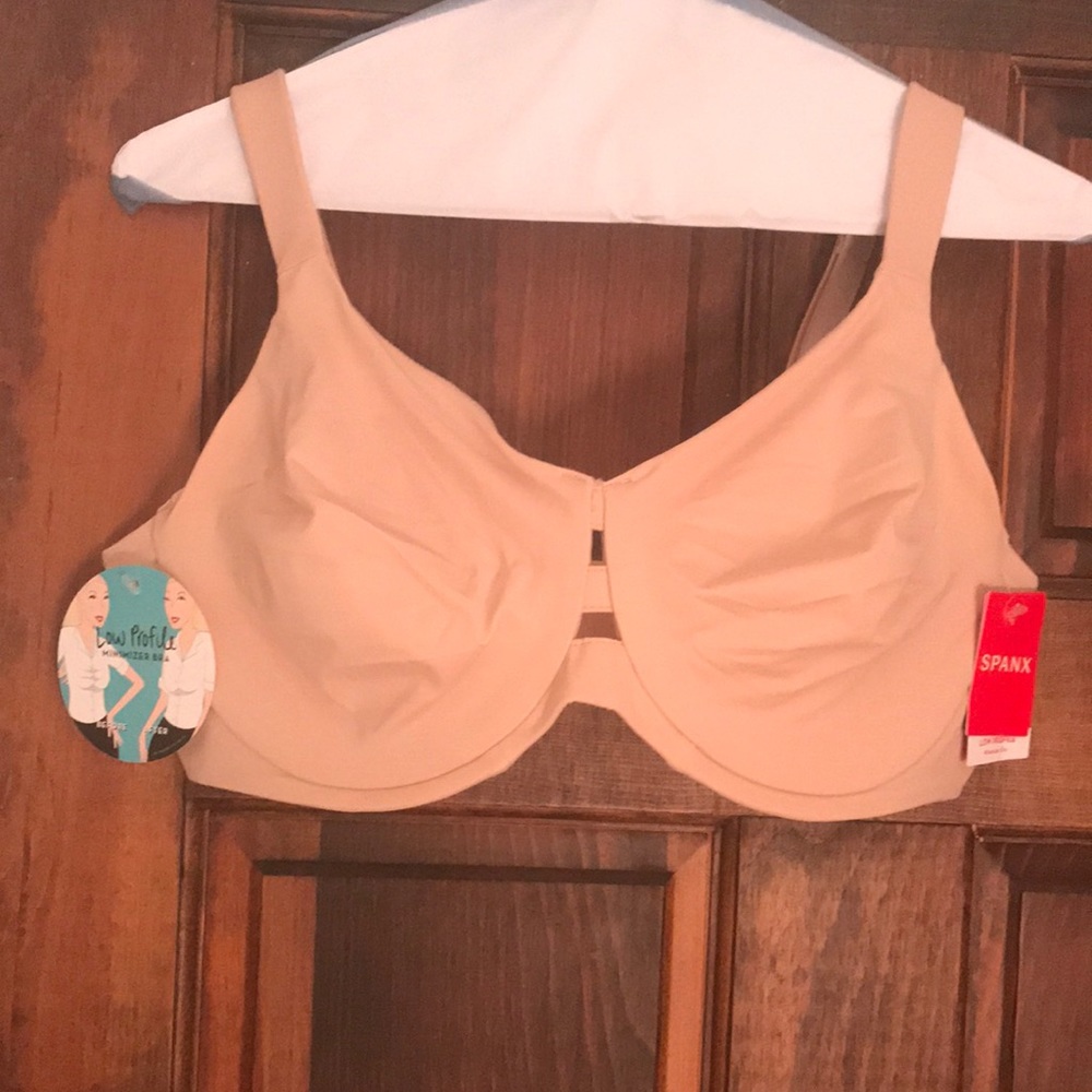 Spanx beige bra—-champagne beige